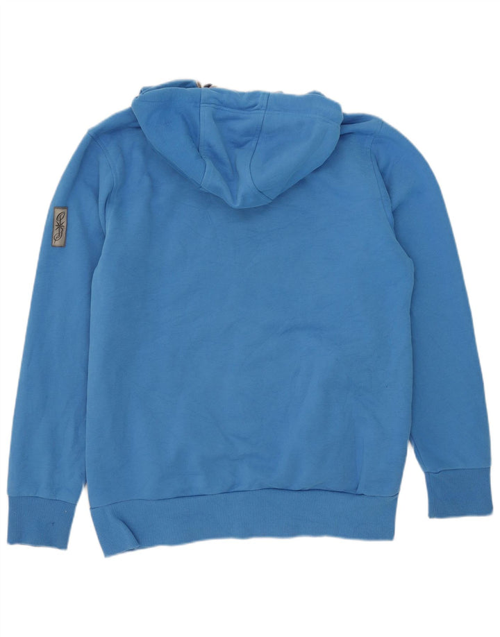 OFFSHORE Herren-Kapuzenpullover mit Reißverschluss, mittelblaue Baumwolle