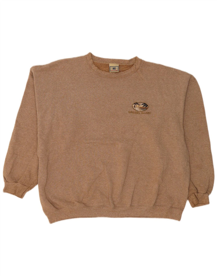 Lee Herren-Sweatshirt-Pullover, Größe L, Beige