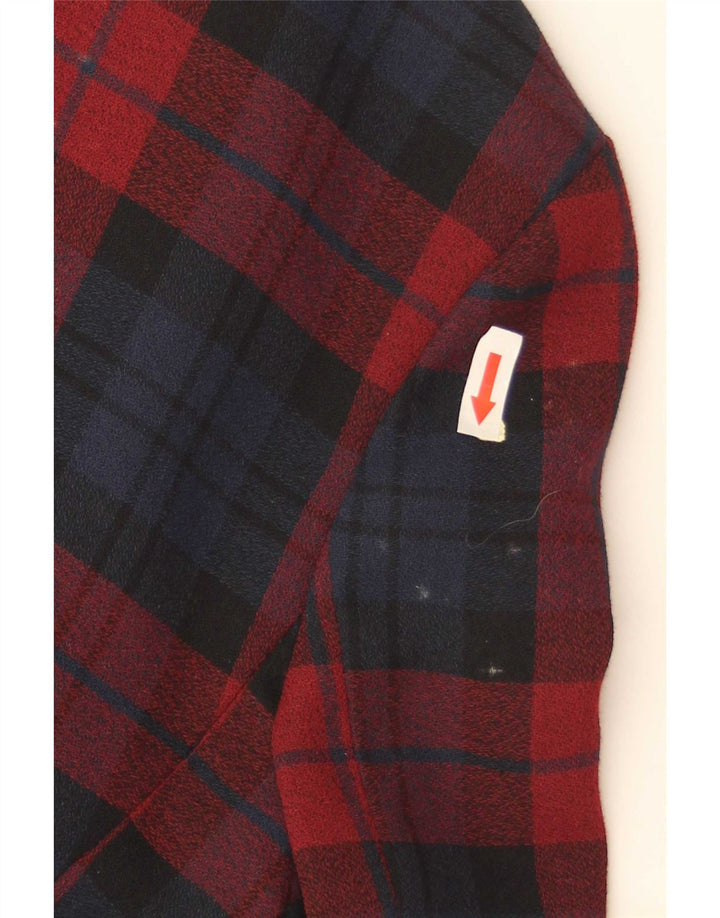 C & A 4-Knopf-Blazer für Mädchen, 11–12 Jahre, rot kariert, Polyester