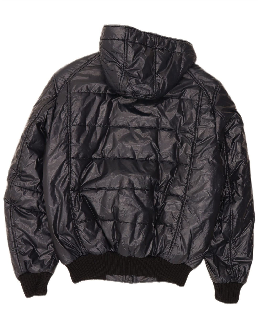Refrigiwear Herren-Bomberjacke mit Kapuze, gepolstert, IT 50, Größe L, Marineblau, modern