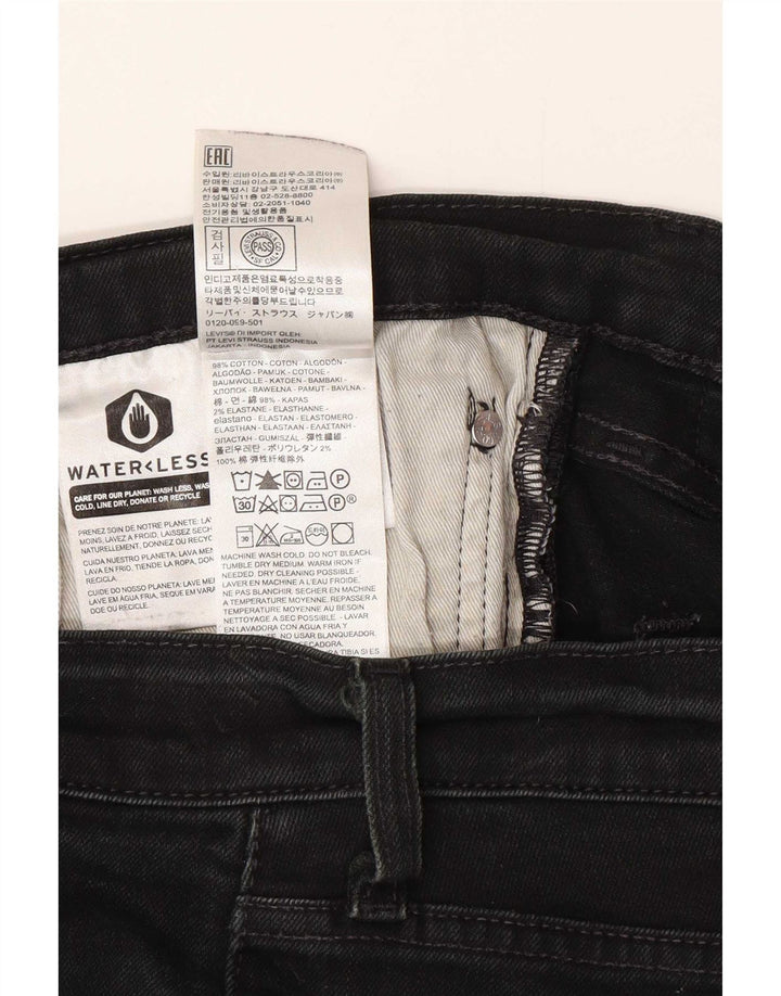 Levi's Herren 511 Denim Shorts W38 XL Schwarz Baumwolle