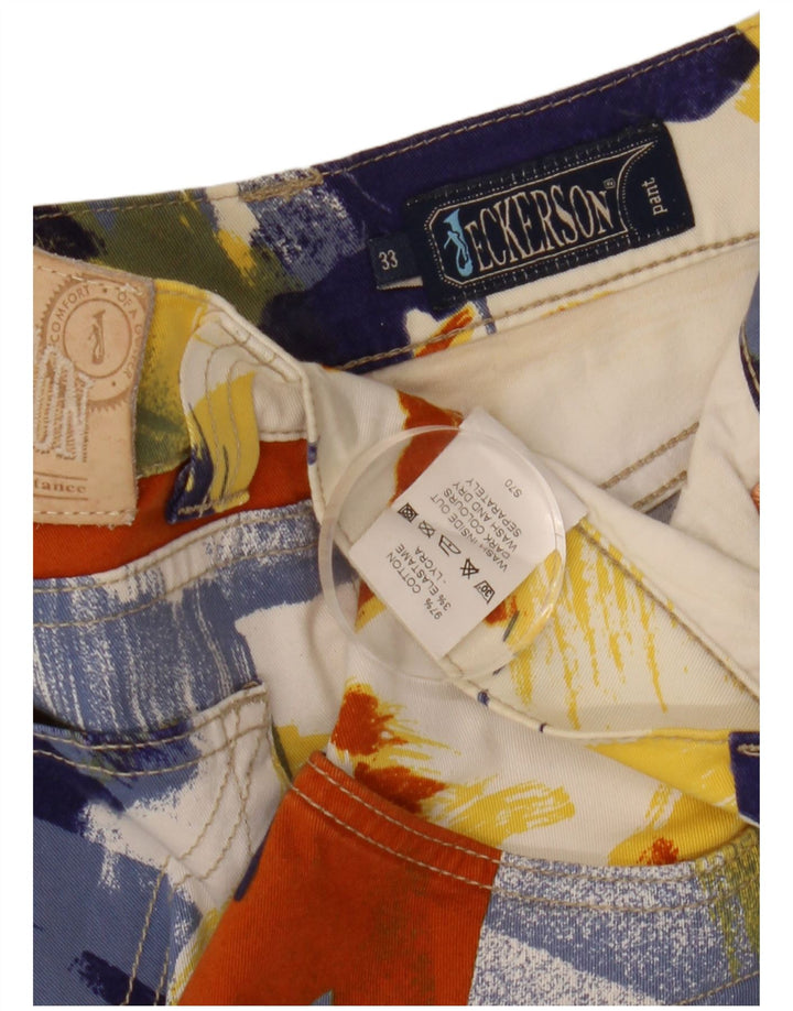 Jeckerson Damen-Bermudashorts W33, mittelmehrfarbige Batik-Baumwolle