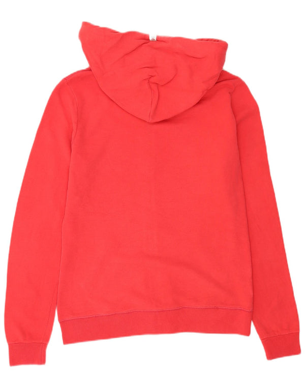 Franklin & Marshall Damen-Kapuzenpullover mit grafischem Reißverschluss, UK 16, Größe L, Rot