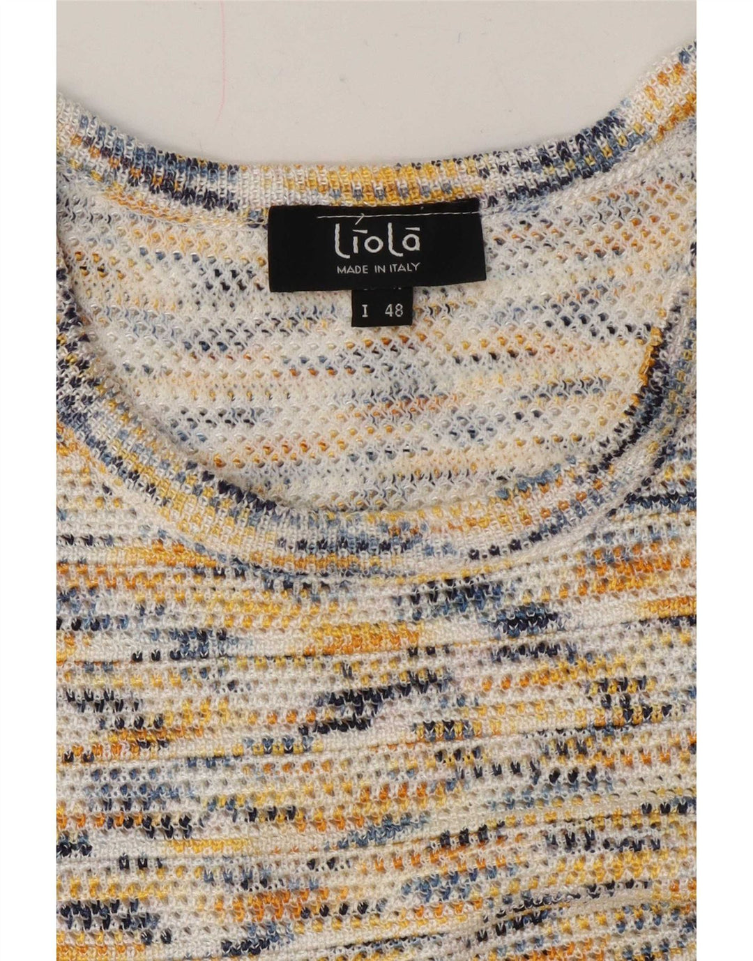 Liola Damen Crop Knit Bluse Top IT 48 XL Mehrfarbig gefleckt