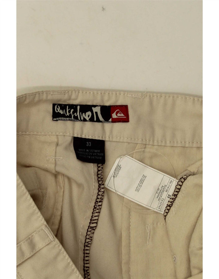 Vintage Herren Chino Shorts W33 Medium Beige Polyester