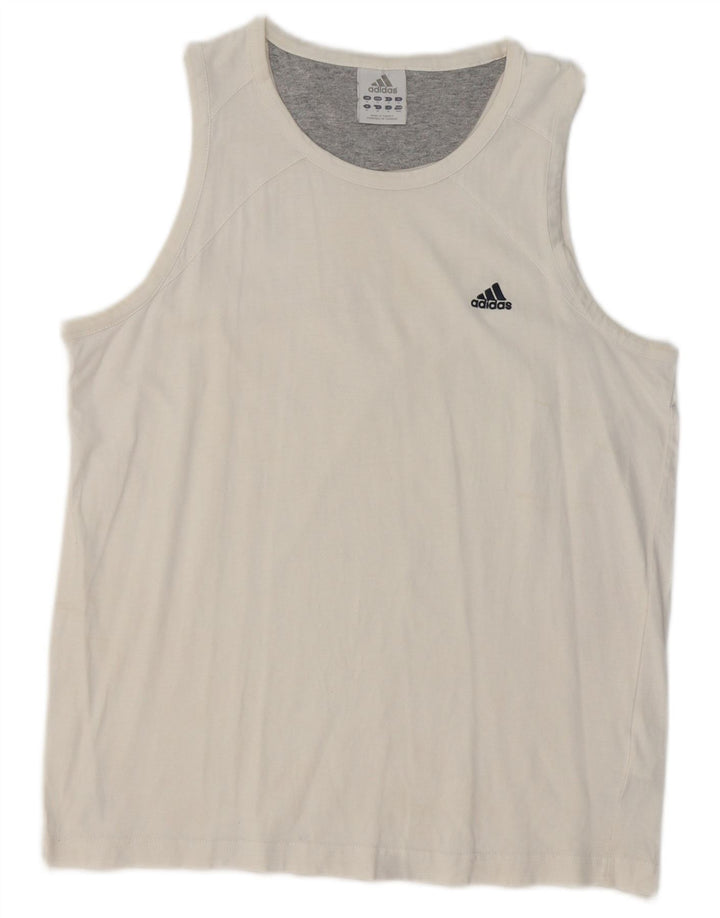 Adidas Herren Weste Top Mittelweiße Baumwolle