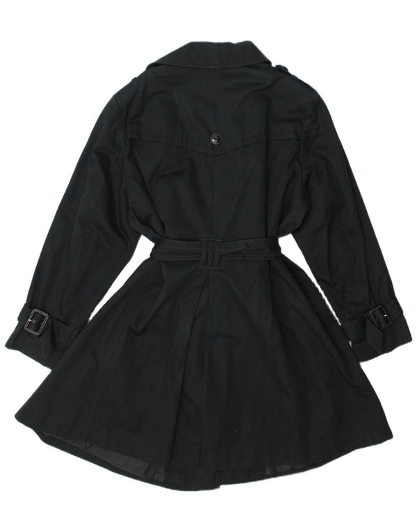 Marks & Spencer Damen Trenchcoat UK 22 XL Marineblaue Baumwolle