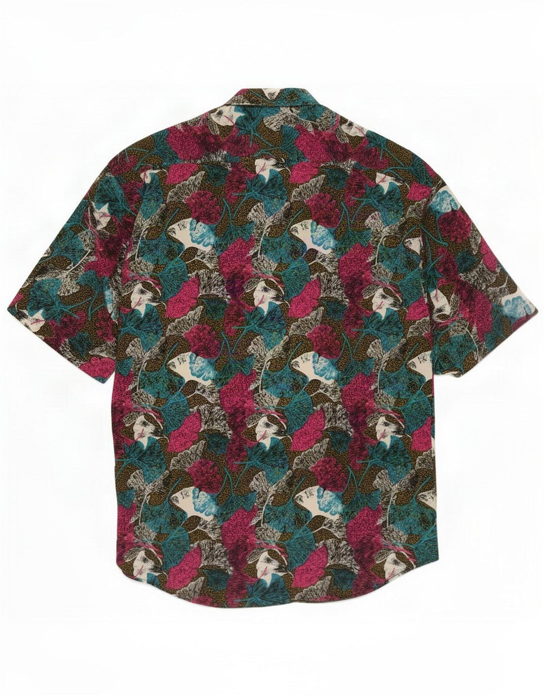 Ciaps Herren-Kurzarmhemd, klein, mehrfarbig, Blumenmuster