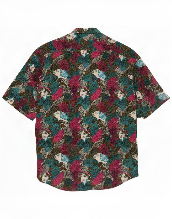 Ciaps Herren-Kurzarmhemd, klein, mehrfarbig, Blumenmuster