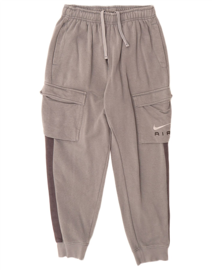 Nike Herren Cargo-Trainingshose, Jogginghose, mittelgraue Baumwolle