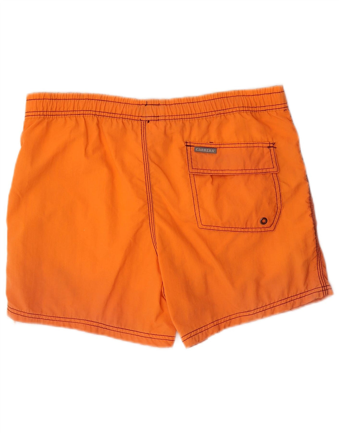 Carrera Herren-Badeshorts mit Grafik, Mittelorange, Polyamid