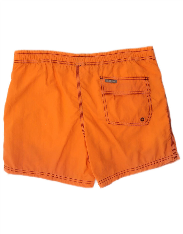 Carrera Herren-Badeshorts mit Grafik, Mittelorange, Polyamid