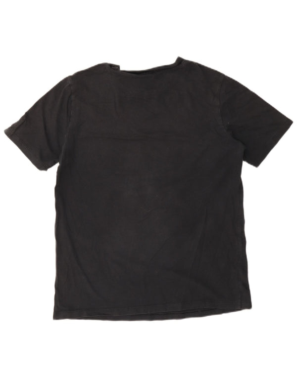 Adidas Damen Graphic T-Shirt Top UK 14 Medium Schwarz