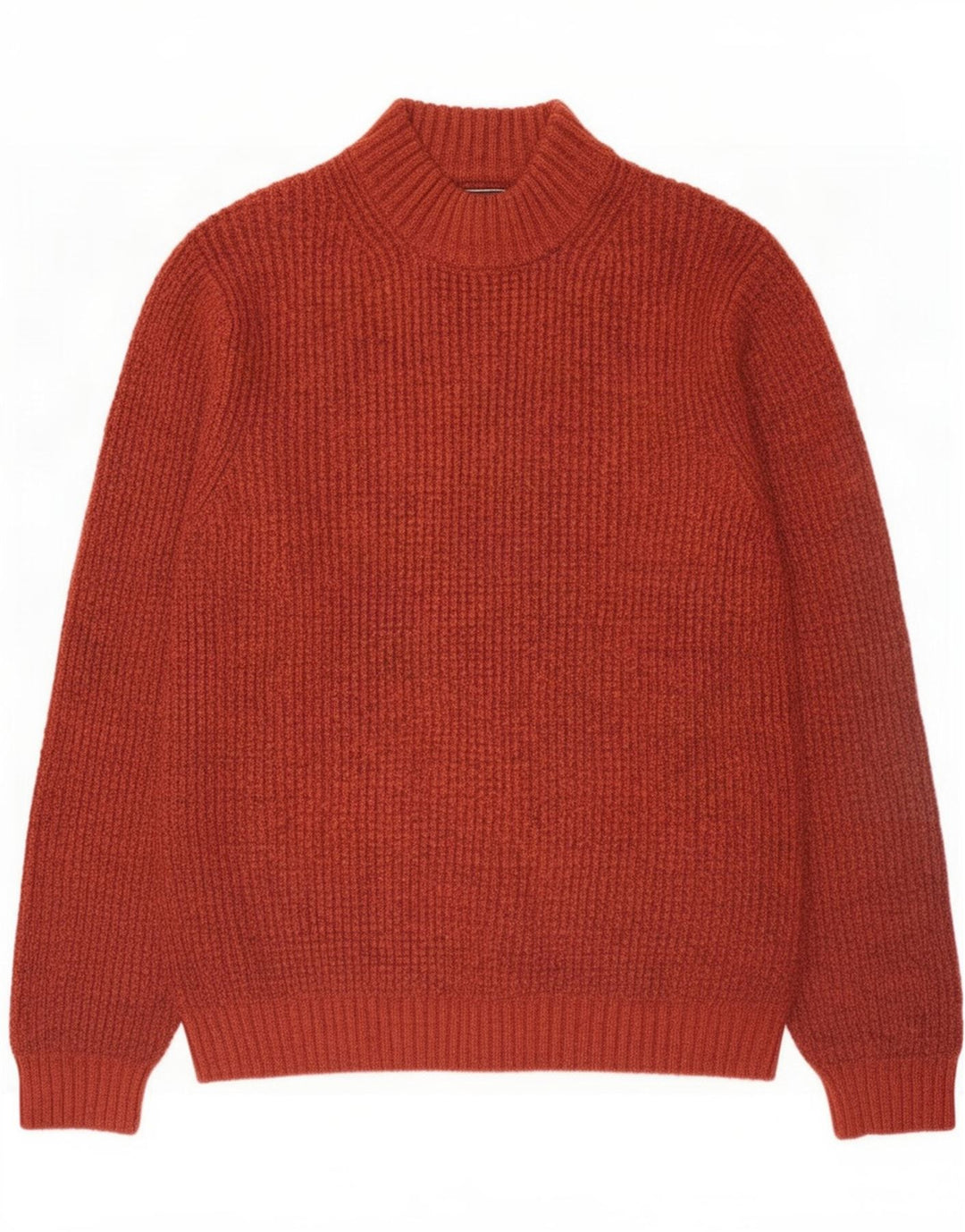 Marks & Spencer Herren-Pullover mit Rollkragen, mittelbraunes Acryl