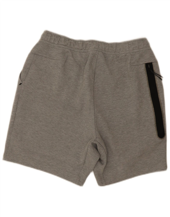 Nike Herren-Sportshorts aus mittelgrau gefleckter Baumwolle
