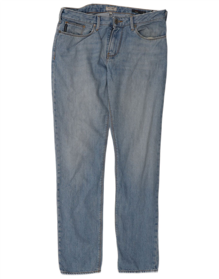 Armani Herren Slim Jeans W32 L30 Blaue Baumwolle