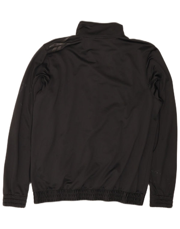 REEBOK Herren-Trainingsanzugoberteil mit Grafik, Mittelschwarzes Polyester