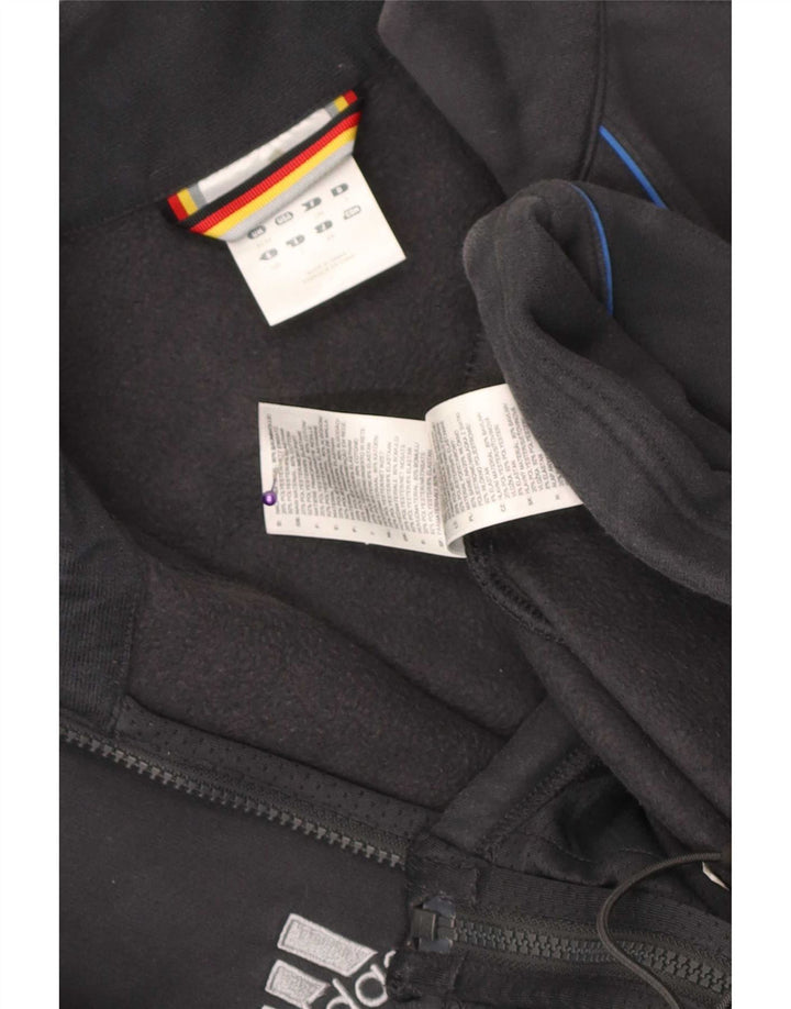 Adidas Herren Trainingsanzug Top Jacke UK 42/44 Große graue Baumwolle