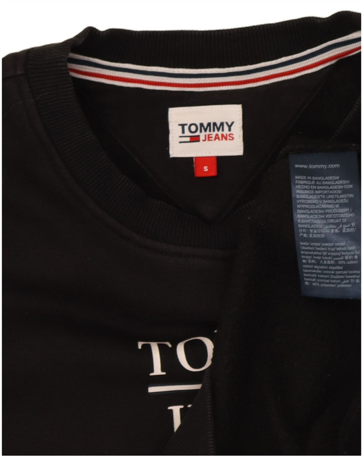 Tommy Hilfiger Damen-Sweatshirt mit Grafik-Übergröße, Gr. 10, Größe S, Schwarz