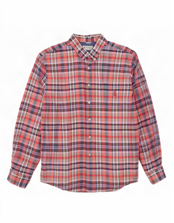 Nautica Herren Heritage Flanellhemd 2XL Mehrfarbig kariert aus Baumwolle