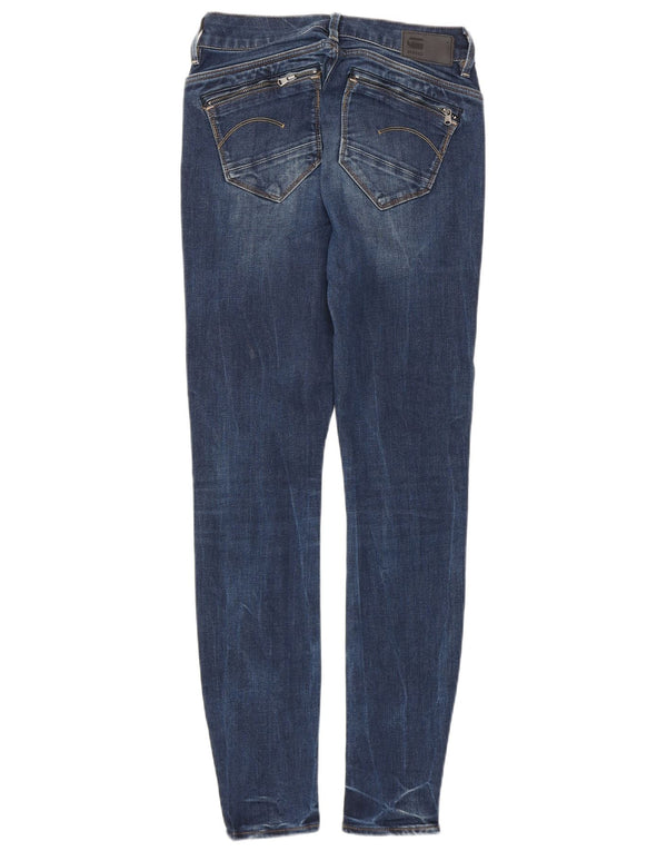 G-Star Damen Midge Skinny Jeans W28 L30 Marineblaue Baumwolle