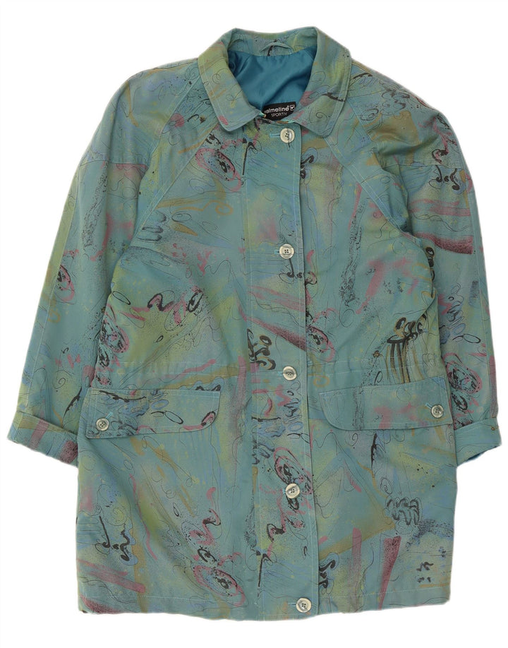 VALMELINE Damen Übergroßer Mantel EU 36 Kleiner blauer Farbblock