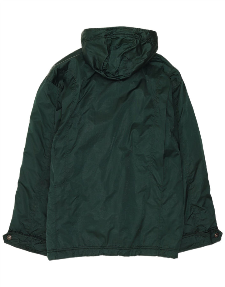 Belfe & Belfe Herren-Windbreakerjacke mit Kapuze IT 48 Mittelgrünes Polyester