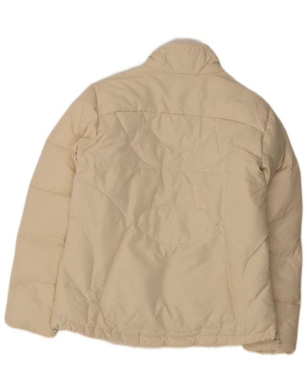 Adidas Damen Wattierte Jacke UK 16 Large Off White Polyester