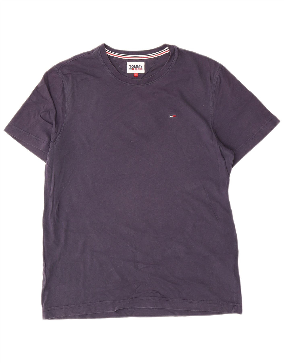 Tommy Hilfiger Herren-T-Shirt-Oberteil aus Baumwolle in mittlerem Marineblau