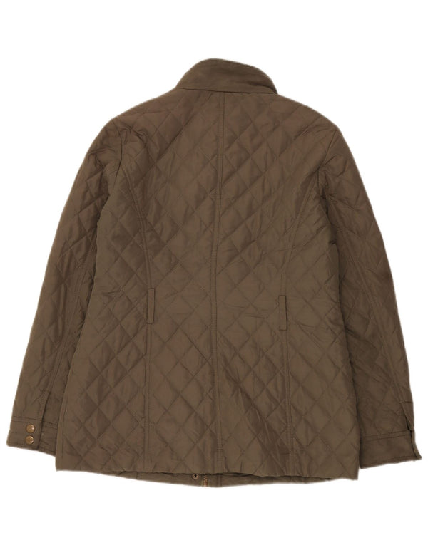 Marks & Spencer Damen Steppjacke UK 8 Small Khaki Polyester