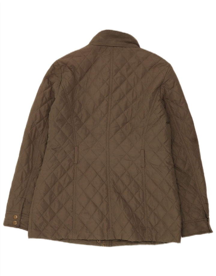 Marks & Spencer Damen Steppjacke UK 8 Small Khaki Polyester