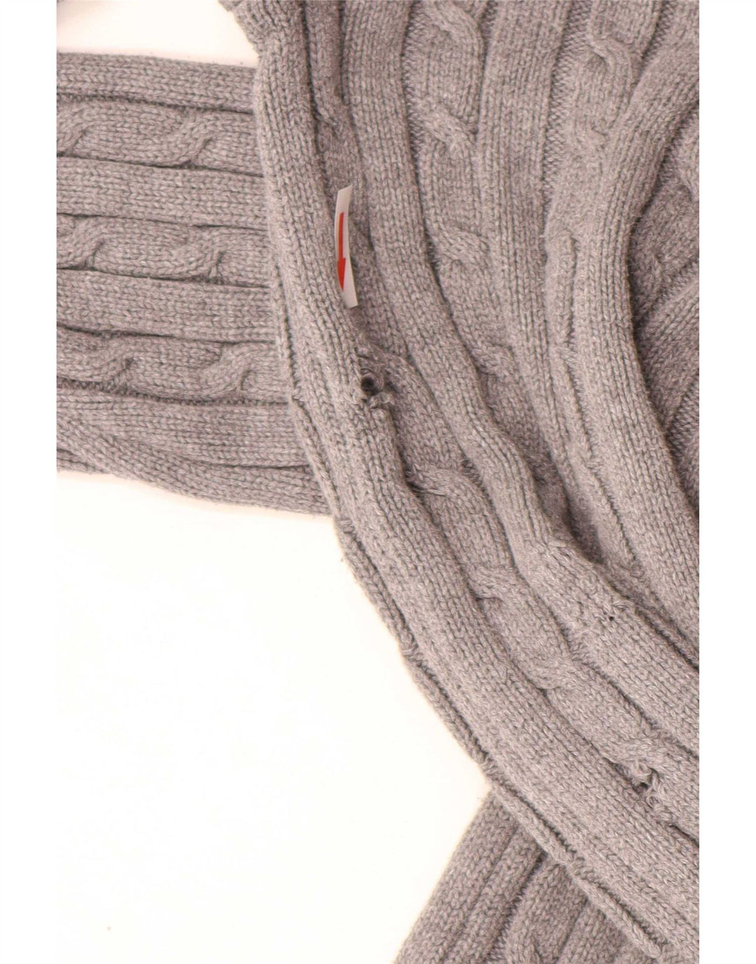 Tommy Hilfiger Herren-Pullover mit Rundhalsausschnitt, groß, graue Baumwolle
