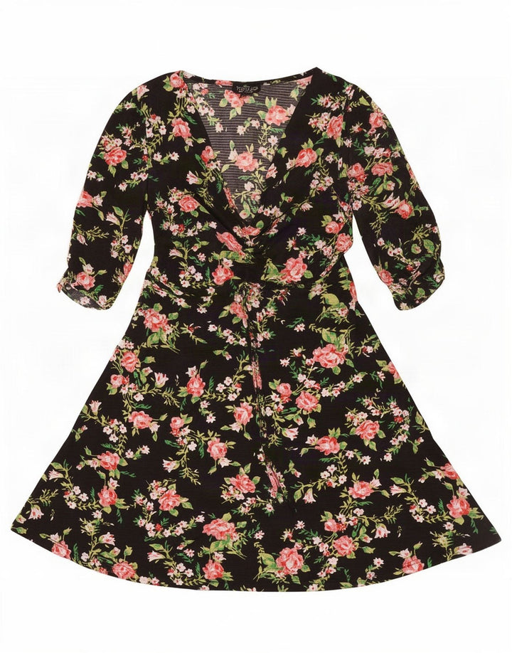 Topshop Damen-A-Linien-Kleid, Größe S, Größe S, Schwarz, Polyester