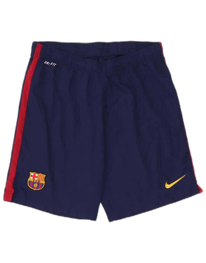 Nike Herren Barcelona Sport Shorts Medium Marineblau Colourblock Polyester