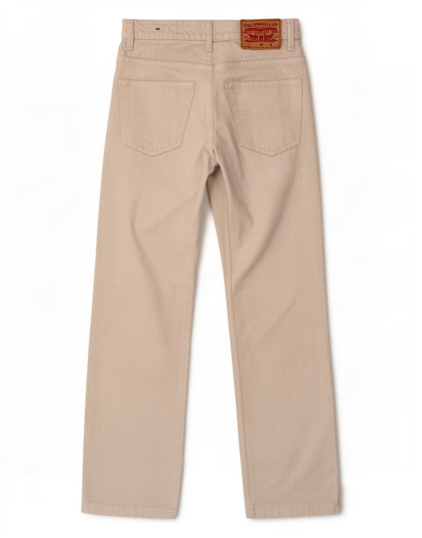 Levi's Jungen-Freizeithose mit lockerer Passform, 7–8 Jahre, W24 L24, weiße Baumwolle