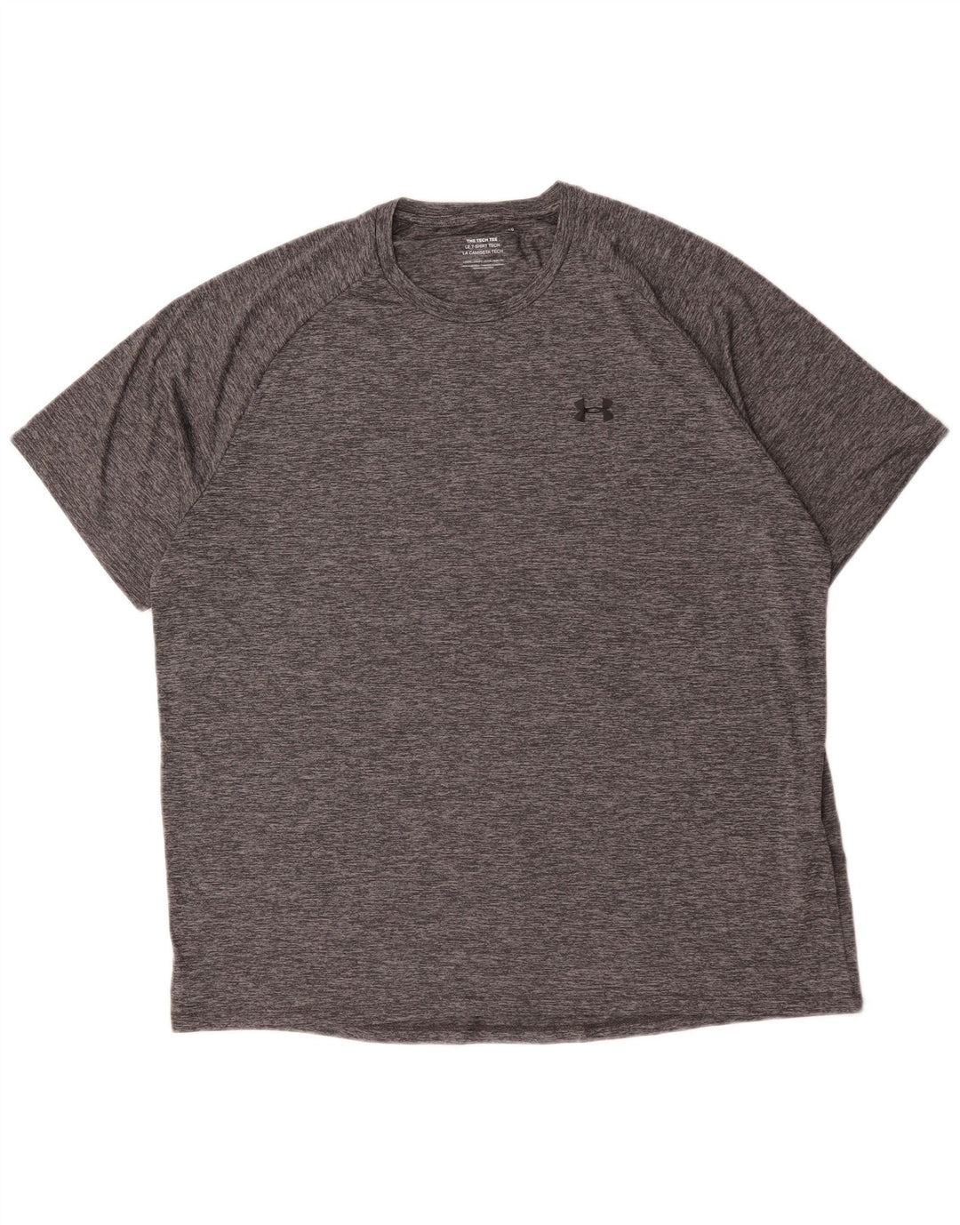 Under Armour Herren T-Shirt Top 2XL Grau geflecktes Polyester