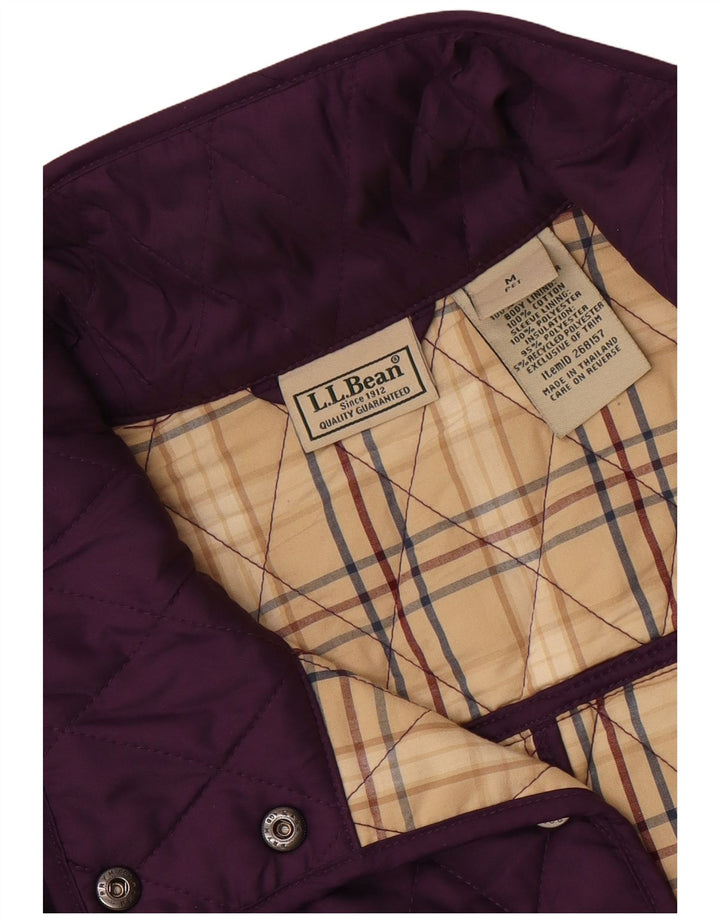 L.L.Bean Damen Steppjacke UK 14 Medium Lila Polyester