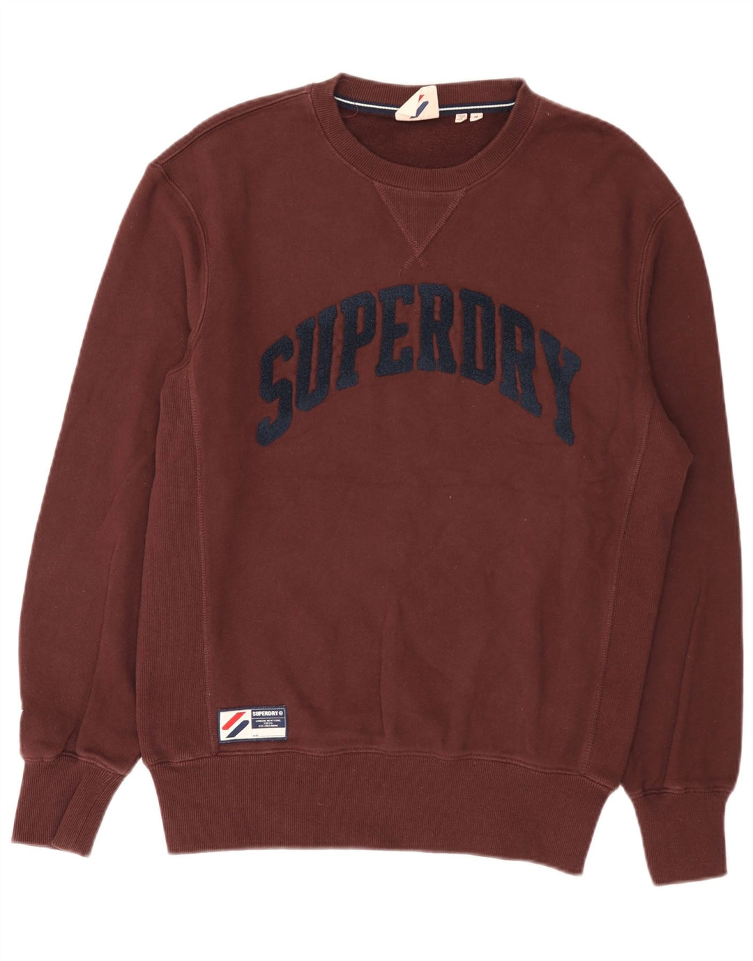 Superdry Herren Grafik-Sweatshirt-Pullover aus mittelbrauner Baumwolle