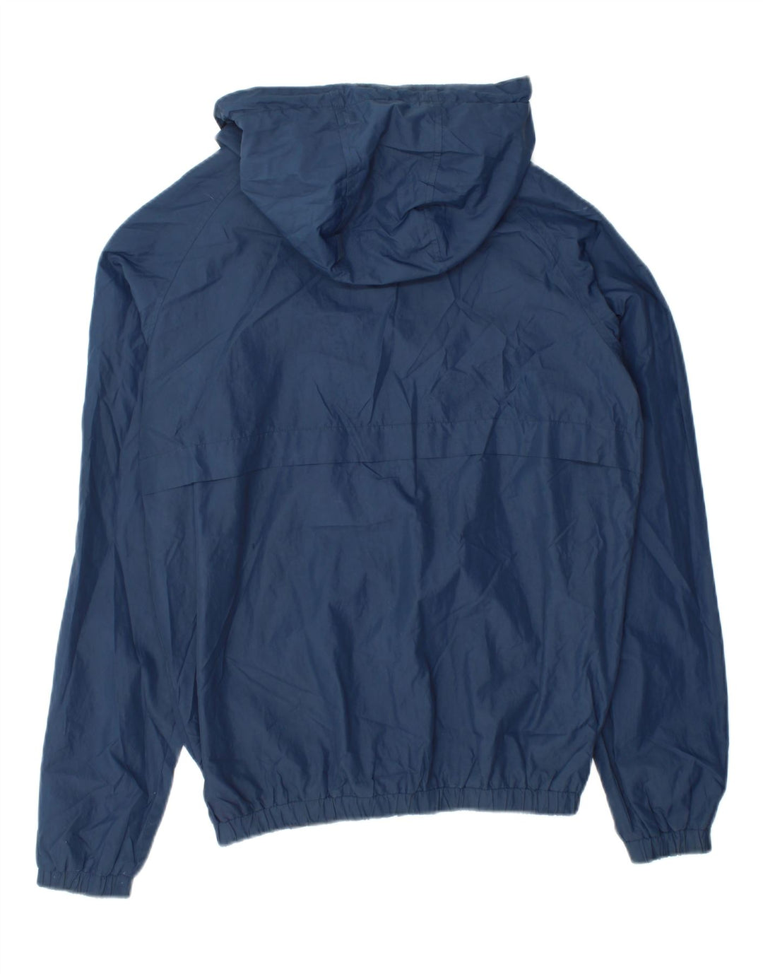 JACK & JONES Mens Hooded Rain Jacket UK 36 Small Navy Blue Polyester Vintage Jack & Jones and Second-Hand Jack & Jones from Messina Hembry 