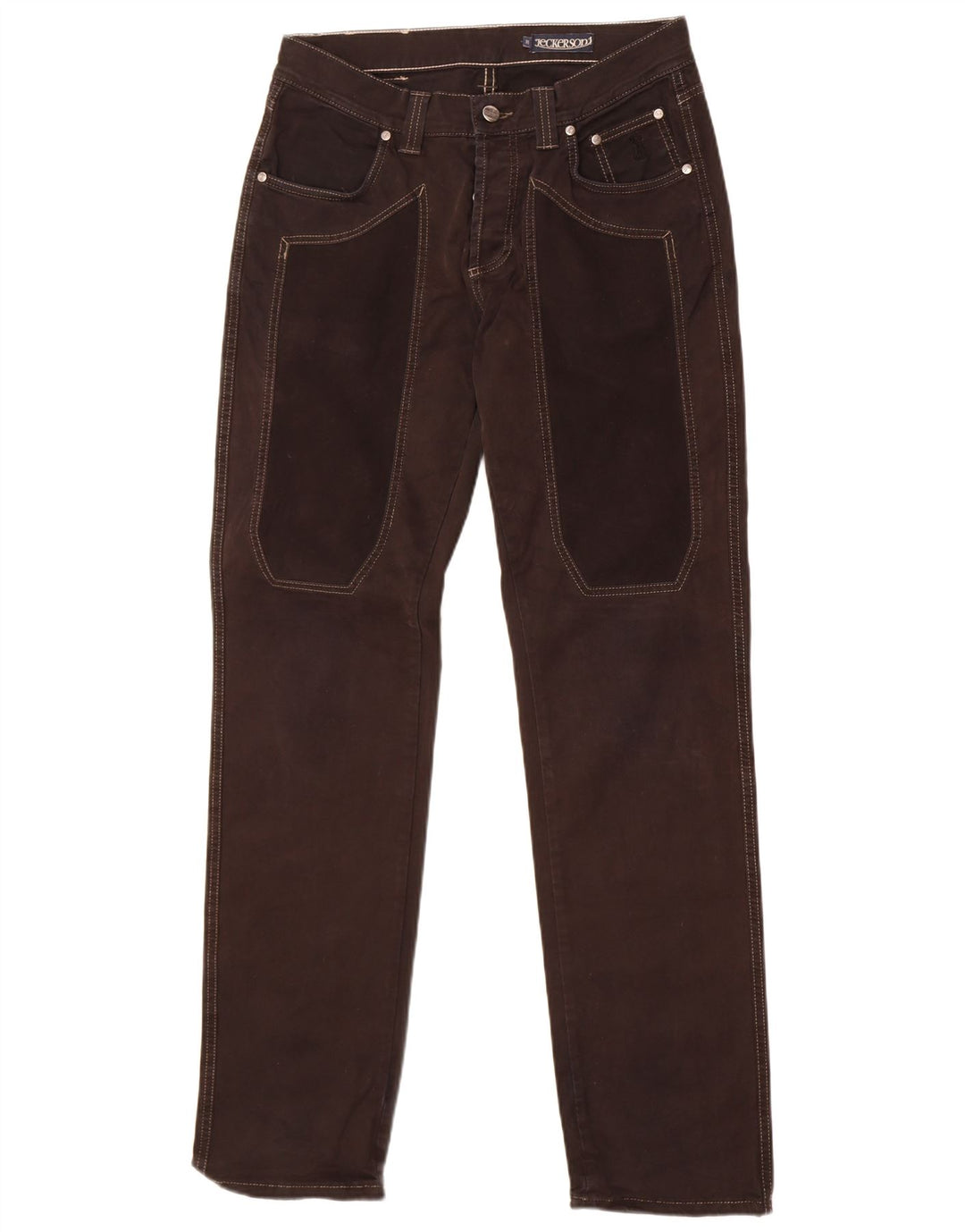 Jeckerson Herren Straight Jeans W31 L33 Schwarze Baumwolle