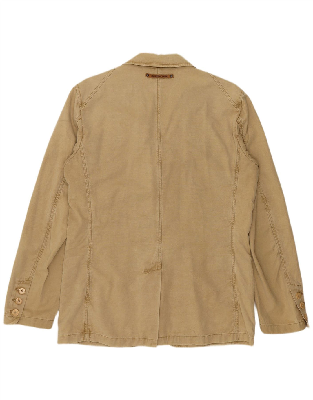 Marlboro Classics Herren-Blazer mit 3 Knöpfen, EU 50, Größe L, Beige