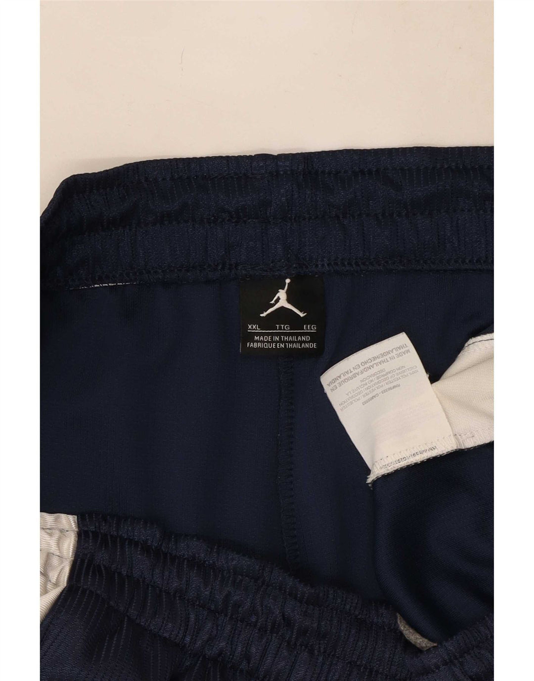 Jordan Herren-Sportshorts 2XL Marineblaues Colourblock-Polyester