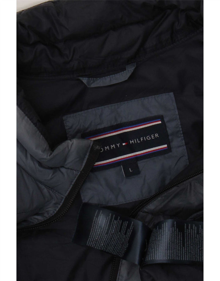 Tommy Hilfiger Herren Wattierte Jacke UK 40 Large Marineblau Polyamid