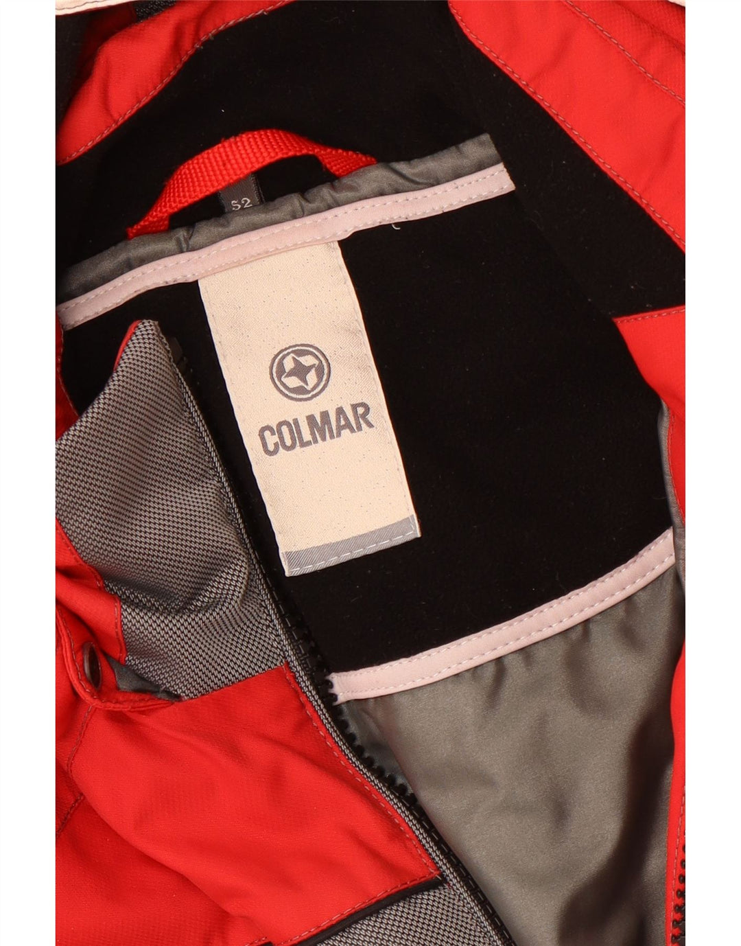 Colmar Herren-Skijacke mit Kapuze, EU 52, Größe L, Rot, Farbblock