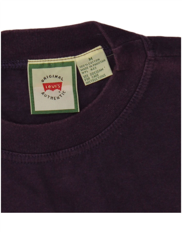 Levi's Herren-T-Shirt-Oberteil aus mittelvioletter Baumwolle