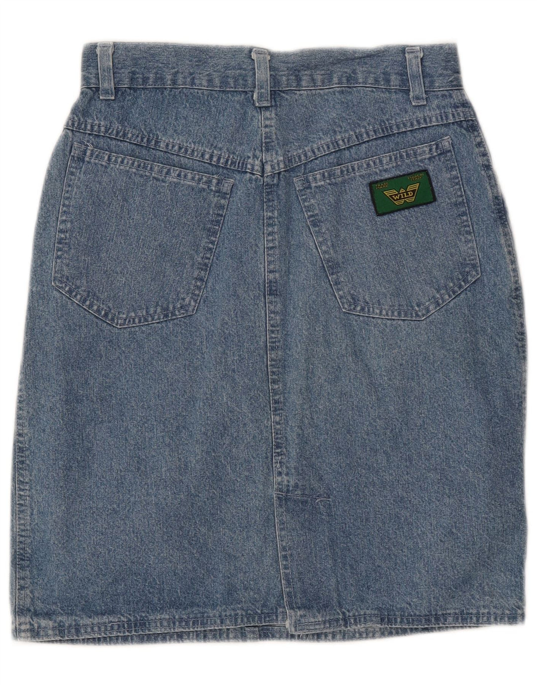 Wild Damen Jeansrock IT 40 Small W28 Blaue Baumwolle