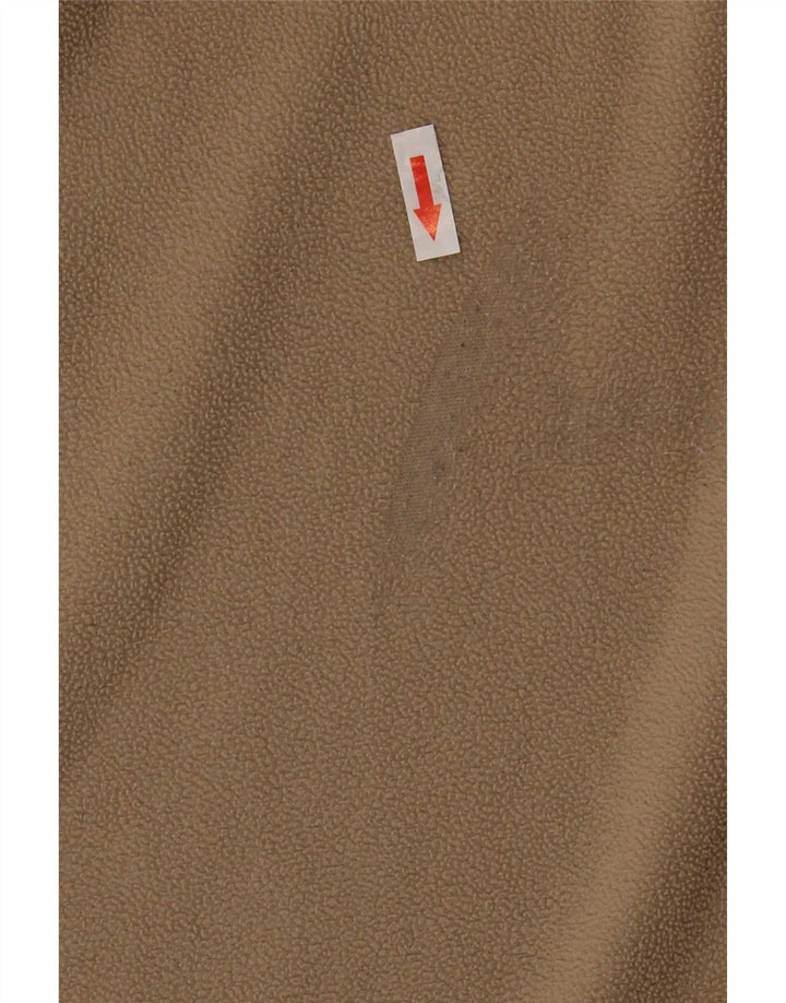 The North Face Herren-Fleecepullover mit Reißverschluss am Hals, mittelbeigefarbenes Polyester