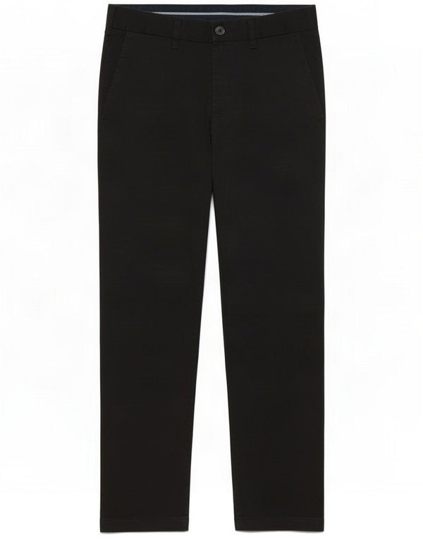 Marks & Spencer Herren-Chinohose mit normaler Passform, W32 L29, schwarze Baumwolle