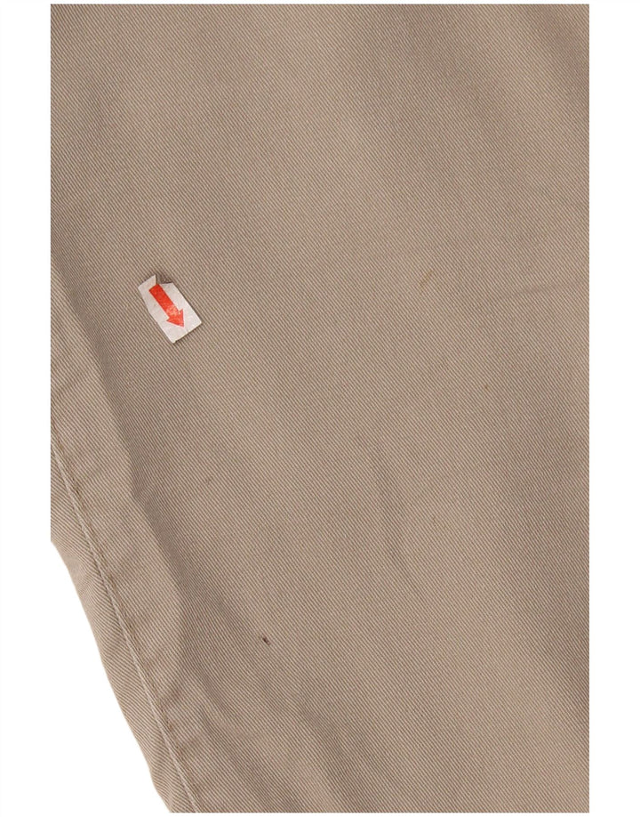 DOCKERS Herren Khakis Pegged Chino Shorts W36 Large Beige Baumwolle