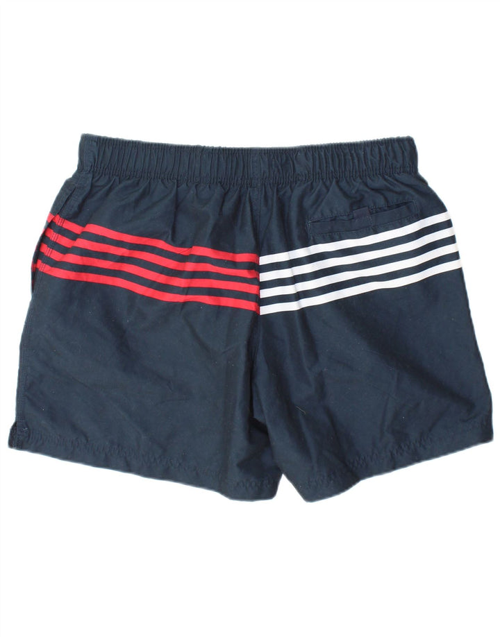 Tommy Hilfiger Herren-Badeshorts, groß, marineblau, gestreift, Polyester